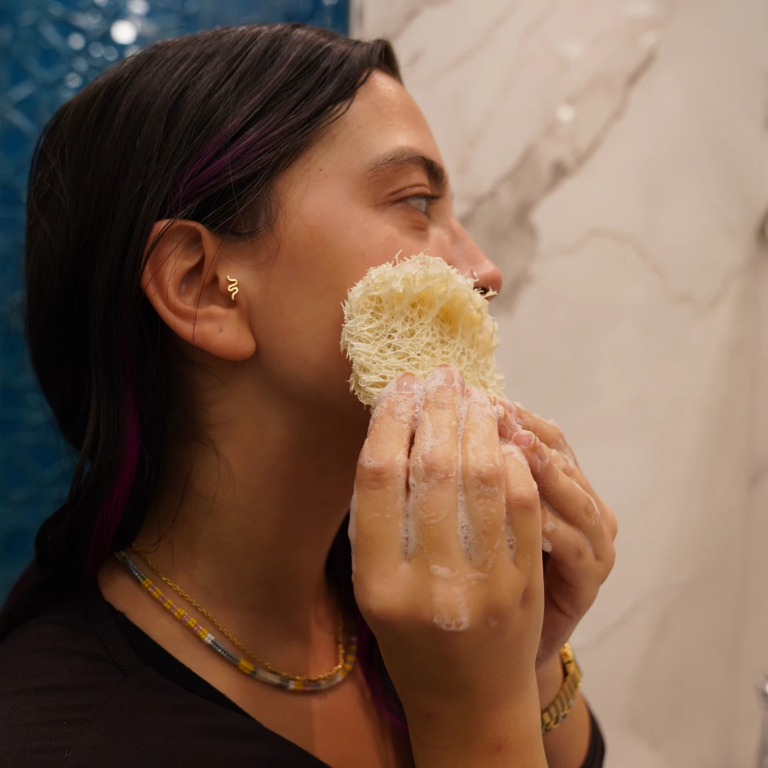 Doğal Kabak Lifi Yüz Temizleme Diski 3’lü